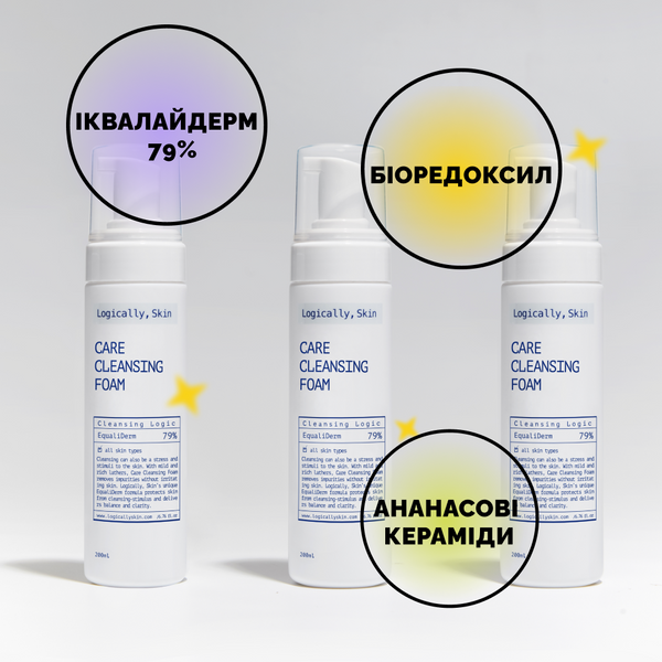 М’яка очищувальна пінка для вмивання Logically, Skin Care Cleansing Foam 10720 фото