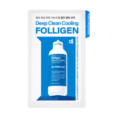 Глибокоочищуючий шампунь з ефектом охолодження Dr.Forhair Folligen Deep Clean Cooling Shampoo, 10 мл 10850 фото