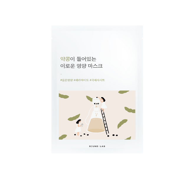 Поживна тканинна маска з екстрактом чорних соєвих бобів ROUND LAB Soybean Nourishing Mask Sheet, 27 мл 10206 фото