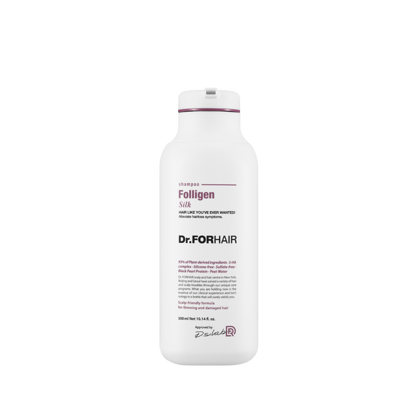 Шампунь для сухого та пошкодженого волосся Dr.FORHAIR Folligen Silk Shampoo, 300 мл 10257 фото