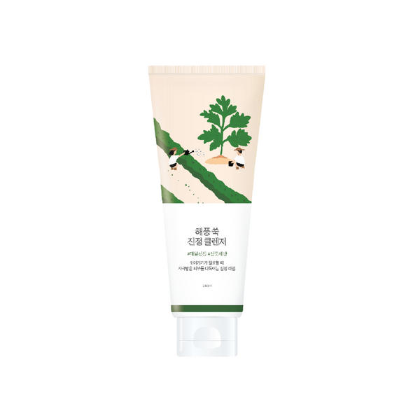 Заспокійлива очищуюча пінка з полином Round Lab MUGWORT Calming Cleanser, 150 мл 10018 фото