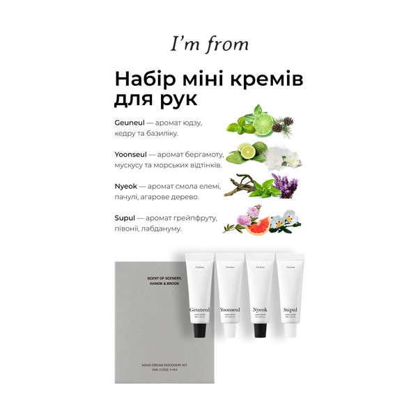 Набір кремів для рук I'm From Hand Cream Discovery Kit 10488 фото