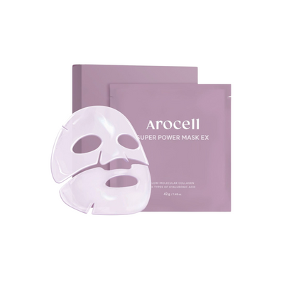 Гідрогелева маска з колагеном та 10 видами гіалуронової кислоти Arocell Super Power Mask EX 10755 фото